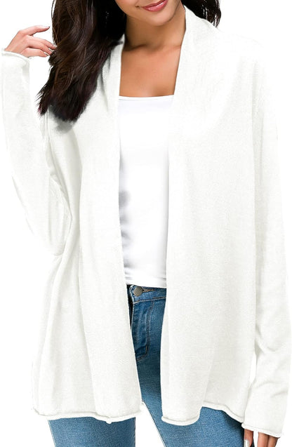 Women'S Long Sleeve Open Front Casual Thin Cardigan