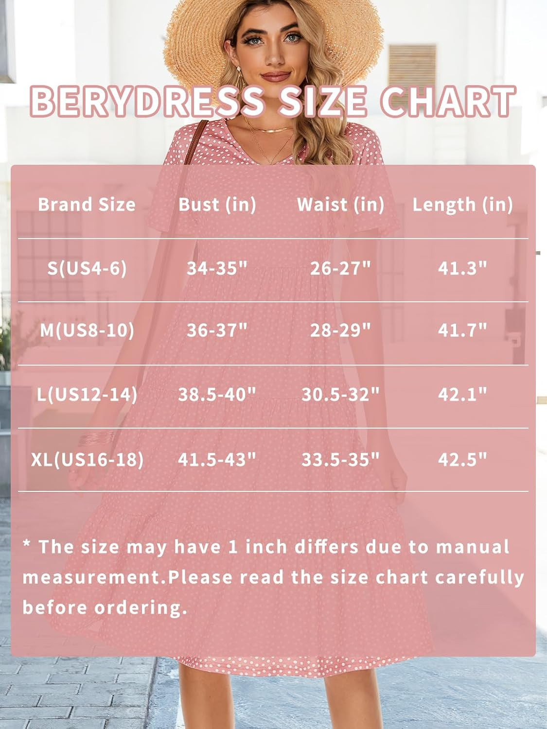 Women'S Casual Summer Tiered Midi Dress 2026 V Neck Boho Sundress | Short Sleeve Dresses for Women, Loose Ruffle Babydoll Style, Cotton Blend Fabric, for Church, Going Out, Beach Vacation